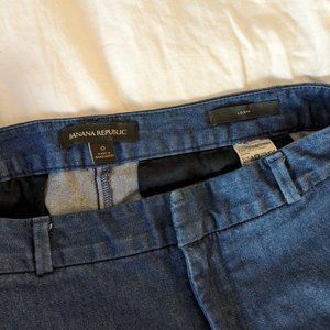 Banana Republic Logan Trouser-Fit Denim Pant (Size: 0)